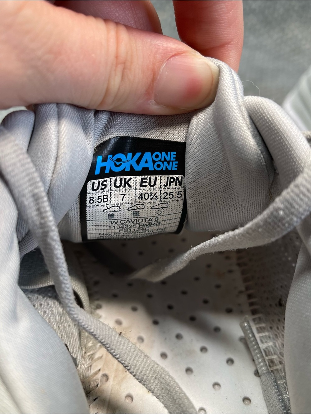 Hoka One One Gaviota 5 Running Shoes No Insoles Size 8.5 Women’s - Picture 11 of 11